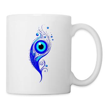 Nazar Pfau - Tasse - Weiß - Rechts