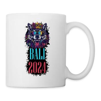 Bali 2024 Urlaub Wolf - Tasse - Weiß - Rechts
