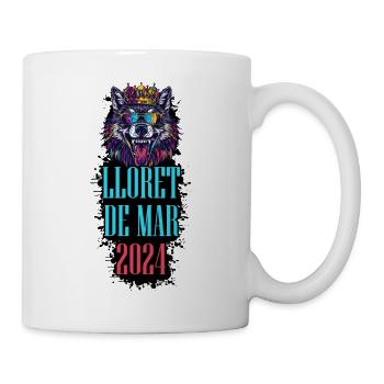 Lloret De Mar 2024 Urlaub Wolf - Tasse - Weiß - Rechts