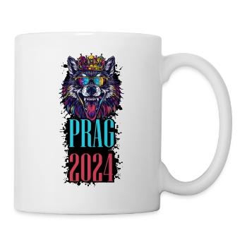 Prague 2024 Vacances Loup - Mug blanc - blanc - Droite