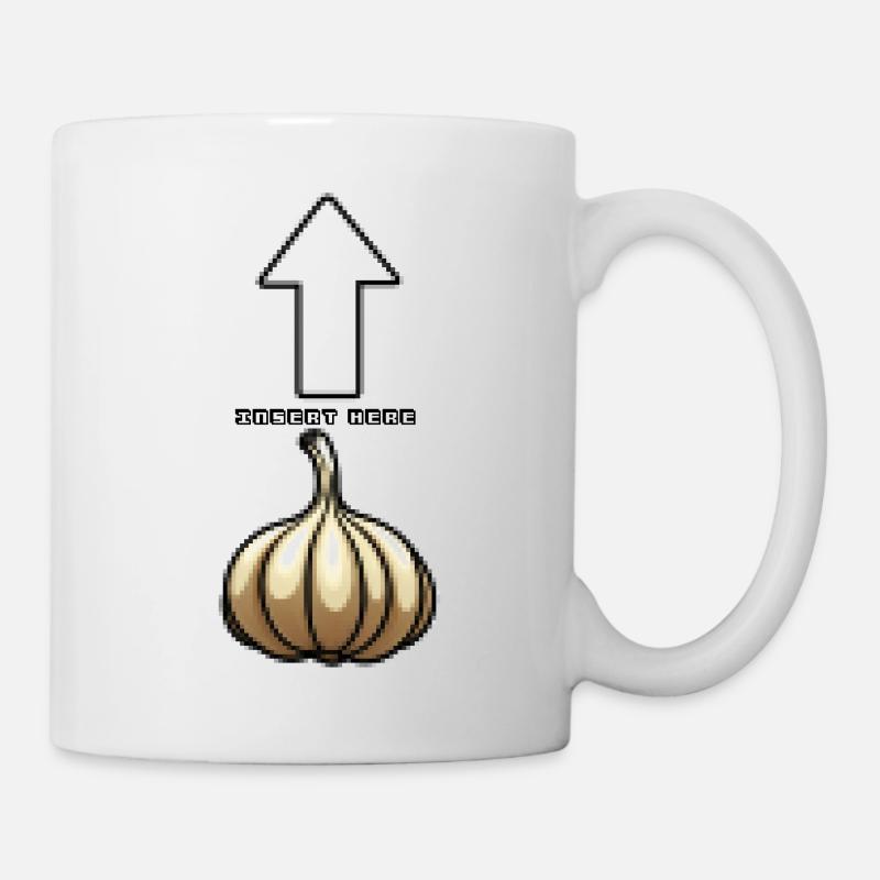 Insert_Garlic - Tasse - Weiß