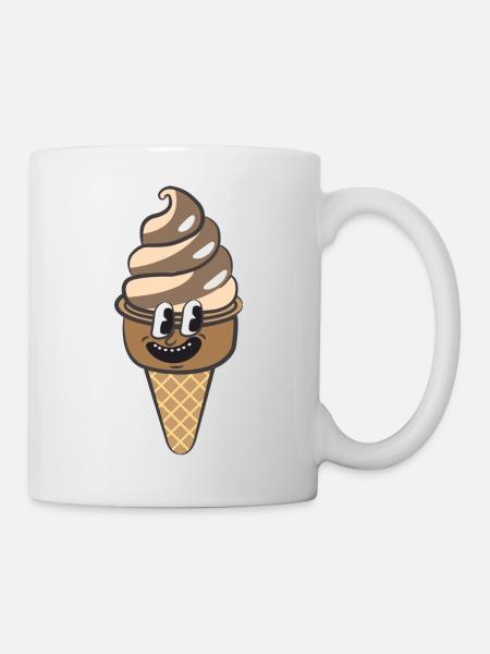 Retro Cartoon Cream - Mug - white