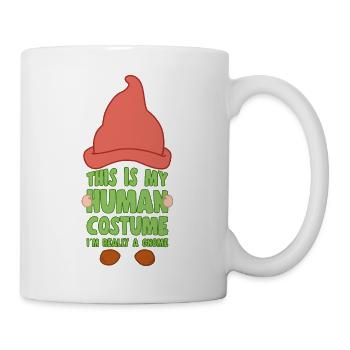 C’est mon costume humain Je suis un cadeau d’amoureux des gnomes - Mug blanc - blanc - Droite