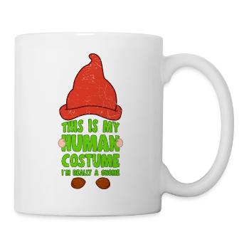 C’est mon costume humain Je suis un cadeau d’amoureux des gnomes - Mug blanc - blanc - Droite