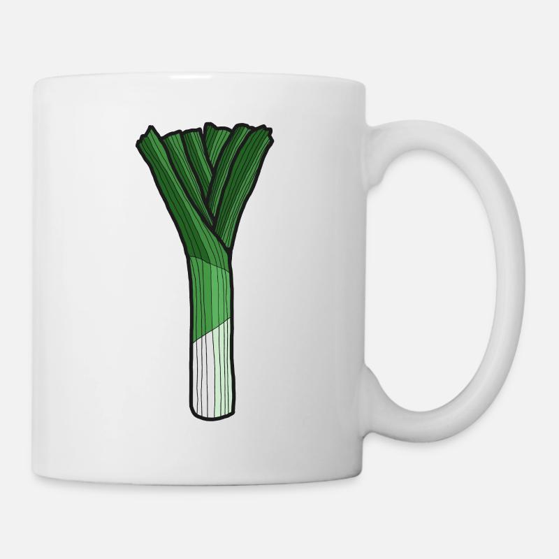 Lauch - Tasse - Weiß
