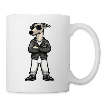 Greyhound Dog Comic - Mug - white - Right