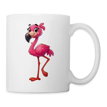 Flamingo - Tasse - Weiß - Rechts