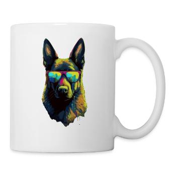 Deutscher Schäferhund Hund Hunderasse - Tasse - Weiß - Rechts