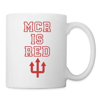Manchester is red - Mug - white - Right