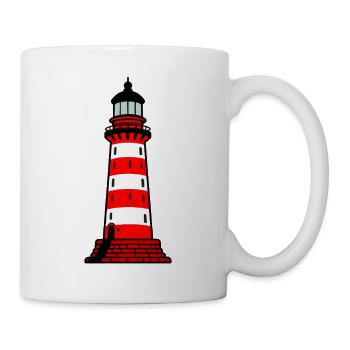 Leuchtturm - Tasse - Weiß - Rechts