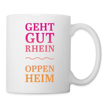 Geht gut Rhein - Oppenheim - Tasse - Weiß - Rechts