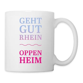 Geht gut Rhein - Oppenheim - Tasse - Weiß - Rechts