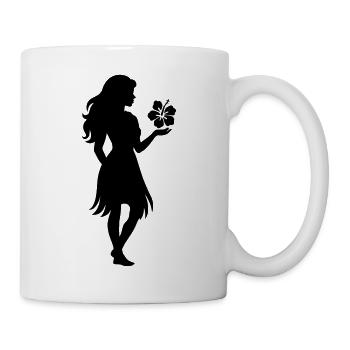 tiki girl - Tasse - Weiß - Rechts