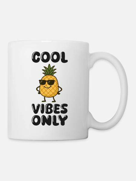 Bande dessinée ananas - Mug blanc - blanc