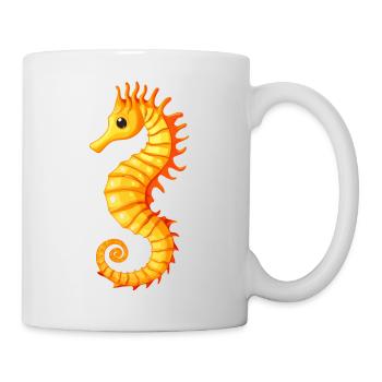Seepferdchen - Tasse - Weiß - Rechts