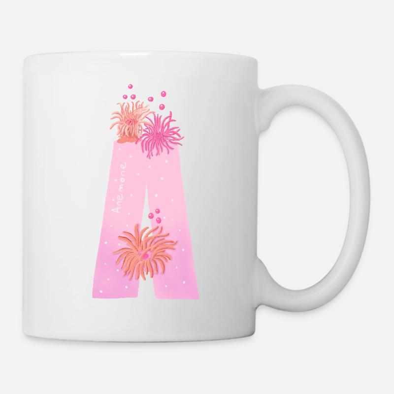 Eine Buchstaben-Seeanemone - Tasse - Weiß