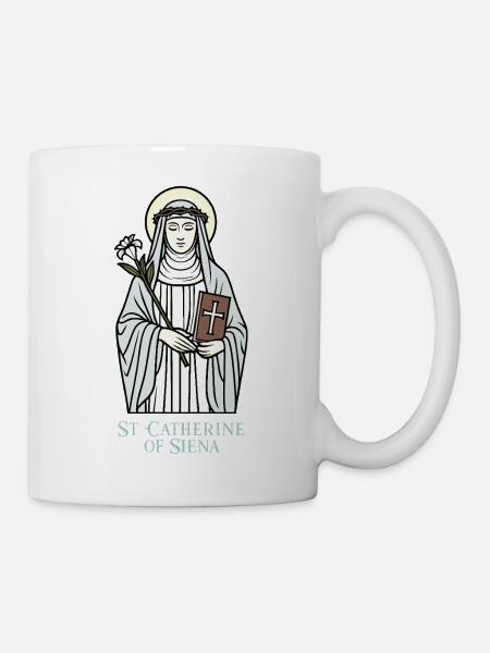 Sainte Catherine de Sienne - Mug blanc - blanc