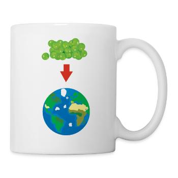 peas on earth - Mug - white - Right