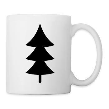 Tanne - Tasse - Weiß - Rechts