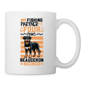 Angeln und Beauceron - Tasse - Weiß - Rechts