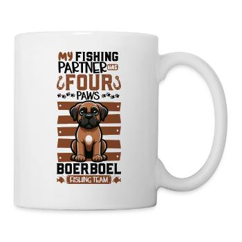 Angeln und Boerboel - Tasse - Weiß - Rechts