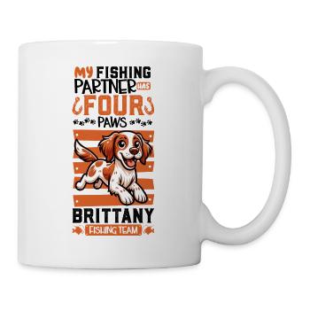 Angeln und Epagneul Breton - Tasse - Weiß - Rechts
