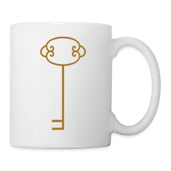 Ornement de clé vintage élégant - Mug blanc - blanc - Droite
