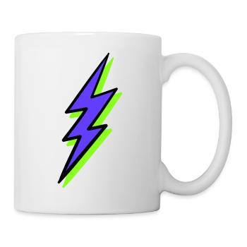Abstract Ray in Neon Tones - Mug - white - Right
