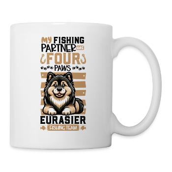 Fishing and Eurasier - Mug - white - Right