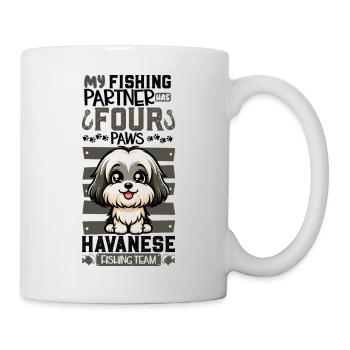 Angeln und Himalaya Schäferhund - Tasse - Weiß - Rechts