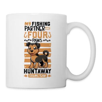 Pêche et Hygenhund - Mug blanc - blanc - Droite
