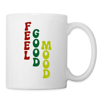 Feel Good Mood Vertical Typography - Mug - white - Right