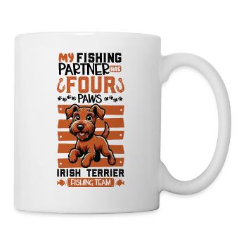 Fishing and Irish Terrier - Mug - white - Right