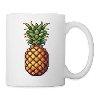 Pixel Pineapple Retro Pixel Art - Mug - white - Right
