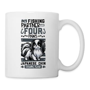 Fishing and Japan Chin - Mug - white - Right