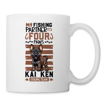 Angeln und Kai Ken - Tasse - Weiß - Rechts