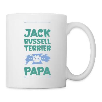 jack russell terrier hunde papa - Tasse - Weiß - Rechts