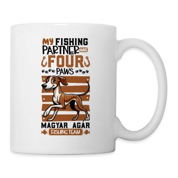 Fishing and Magyar Agár - Mug - white - Right