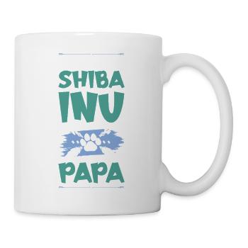shiba inu dogs dad - Mug - white - Right