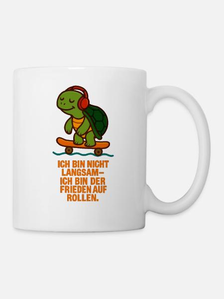 Ich_bin_nicht_Langsam_Ich_bin_der_Flow_auf_Roll - Tasse - Weiß
