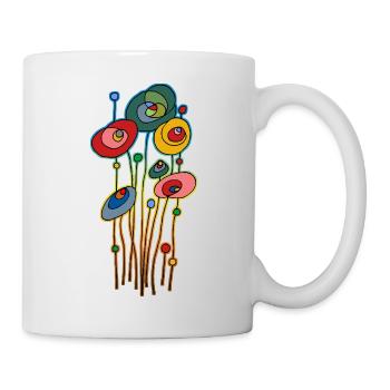 Fleur - Mug blanc - blanc - Droite