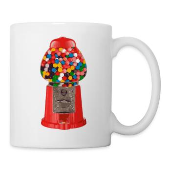 Distributeur automatique de gumball - Mug blanc - blanc - Droite