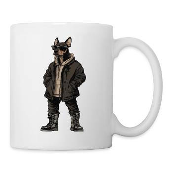Doberman Dog Cool Winter - Mug - white - Right