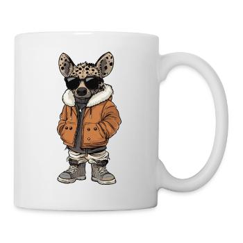 Hyäne Cool Winter - Tasse - Weiß - Rechts