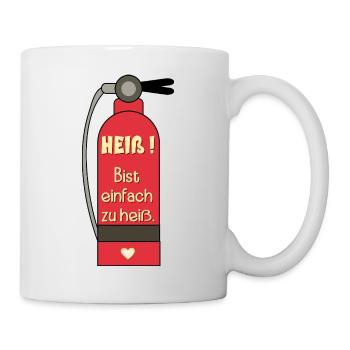 Extincteur pour la Saint-Valentin - Mug blanc - blanc - Droite