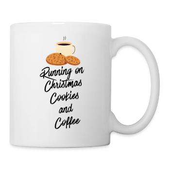 Running on Christmas Cookies and Coffee - Mug - white - Right
