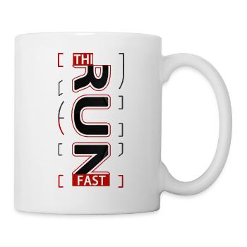 THINK FAST Running sport experience V1 - Mug - white - Right