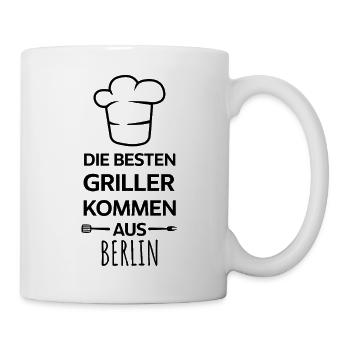 Les meilleurs barbecues viennent de Berlin / BBQ, Grill - Mug blanc - blanc - Droite