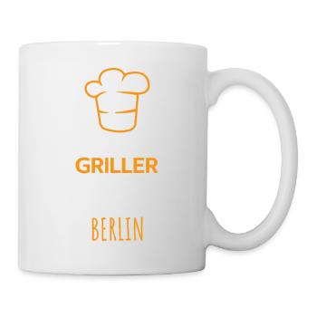 Best Grillers Come From Berlin BBQ Grill Saying - Mug - white - Right