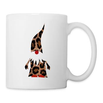 Gnome Leopard Decoration Christmas Gift Idea Xmas - Mug - white - Right